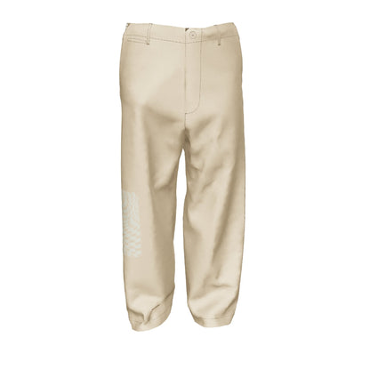 Graphical Printed Classical Pants_Beige